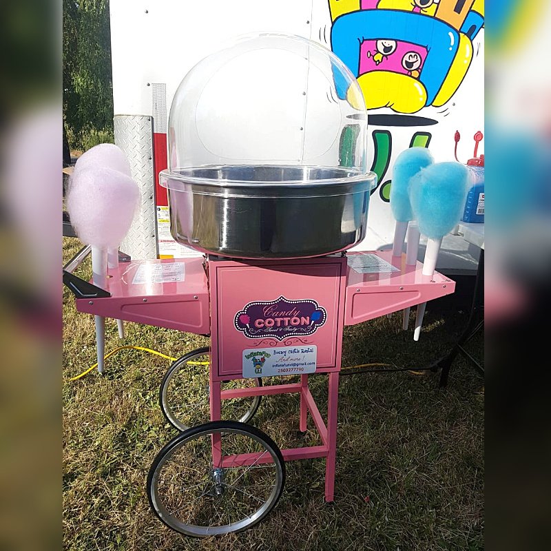 Cotton Candy Machine (Small Events), an InflataFun VI cotton candy machine rental for kids' birthday party events in Nanaimo, Victoria, Duncan, Parksville, the Comox Valley and across Vancouver Island