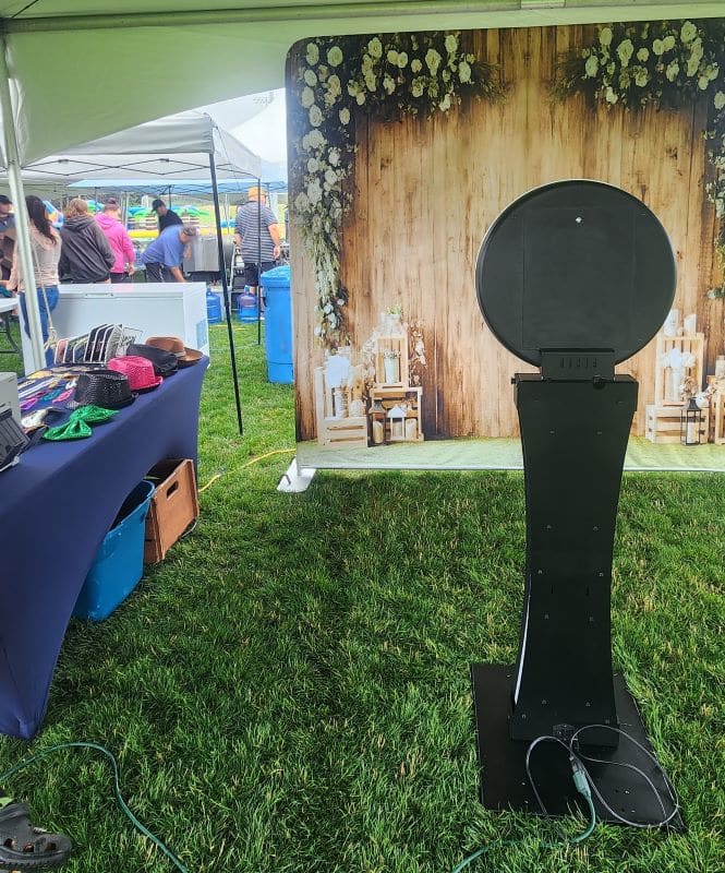 Magic Photo Booth set up for an event in the Cowichan Valley